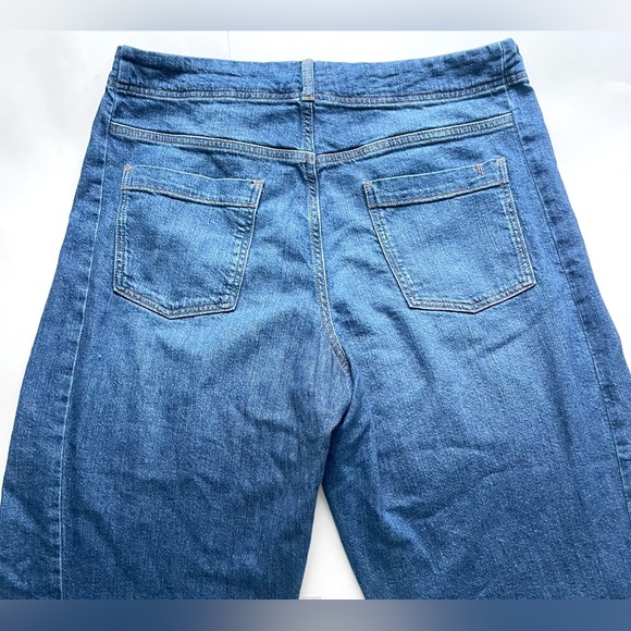 Anthropologie Pilcro Wide Leg Jeans Dark Wash High Rise Size 32 - Picture 3 of 7